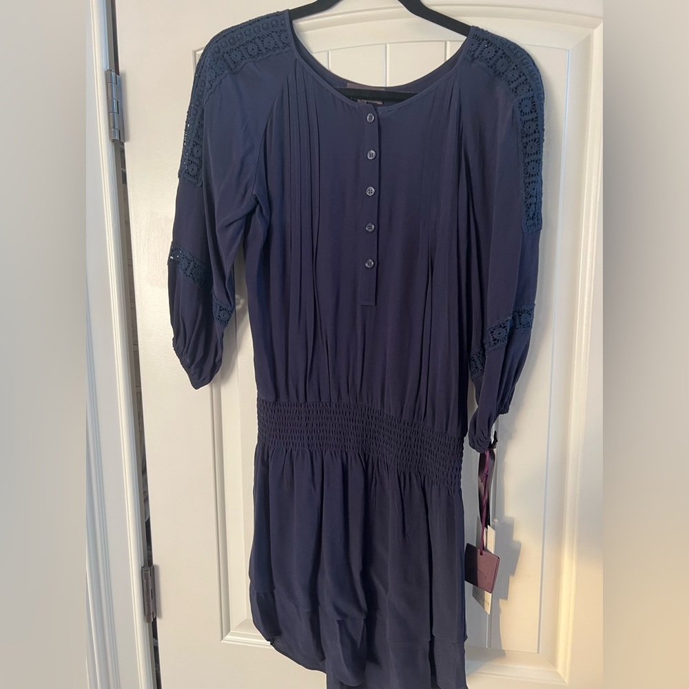 Hale Bob Navy Blue Dress